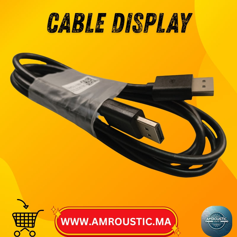 Câble DisplayPort vers DisplayPort – 1,8 m – Audio et vidéo HD