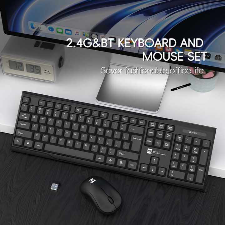 Clavier et Souris Sans Fil R8 1913 – Combo Ergonomique