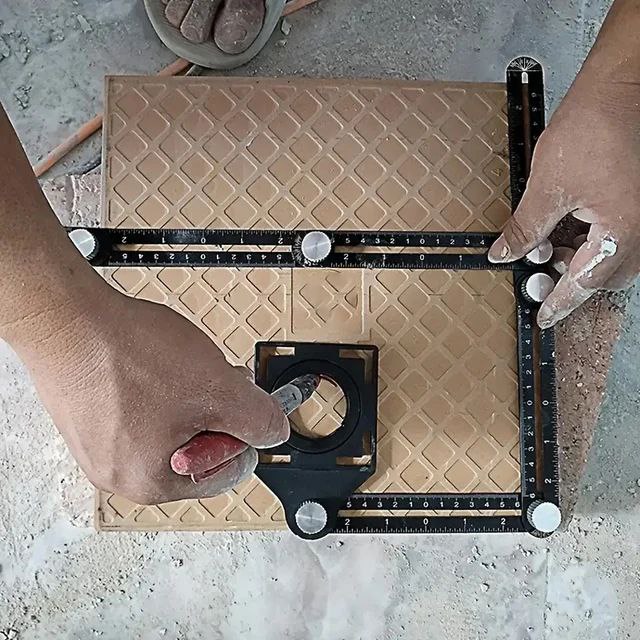 Règle de mesure six angles