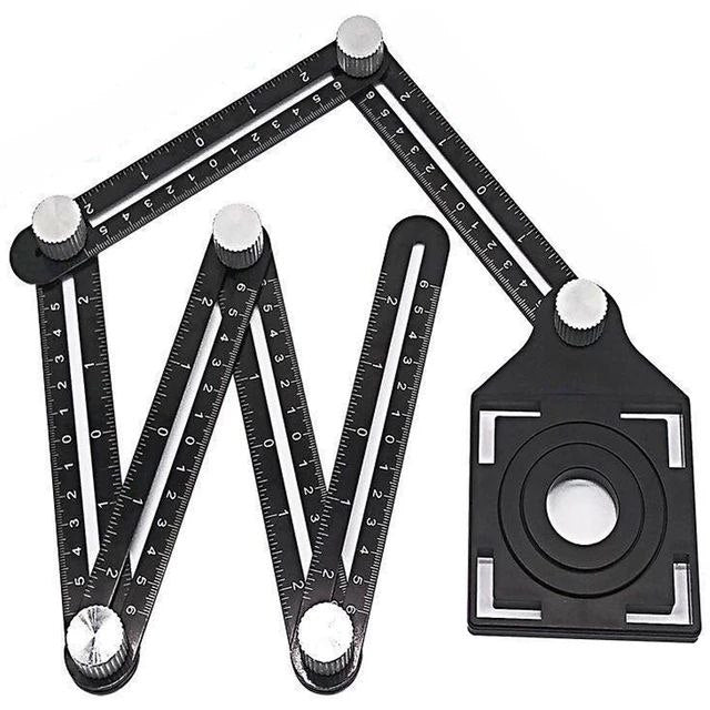 Règle de mesure six angles