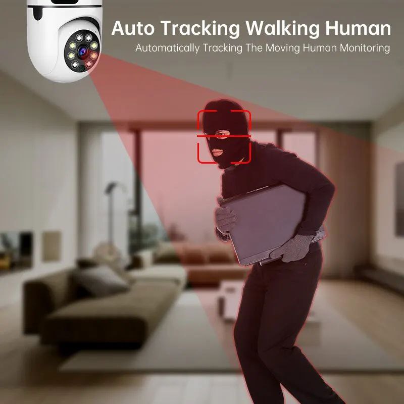 كاميرا IP ثنائية العدسة بزاوية 360 درجة