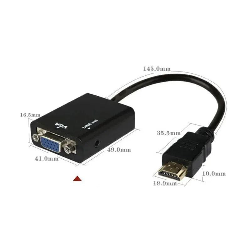 HDMI MALE VERS VGA MALE
