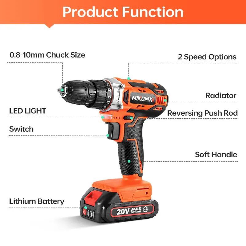 perceuse batterie 20v MINUMX
