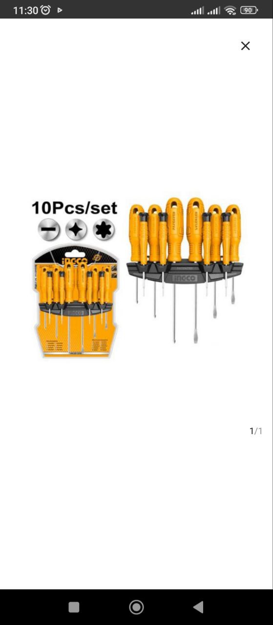 jeu tournevis 10 pcs