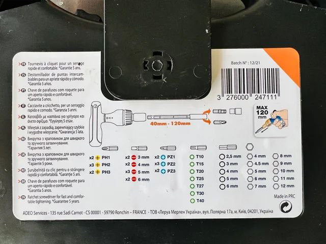 Kit de vissage 48 pièces