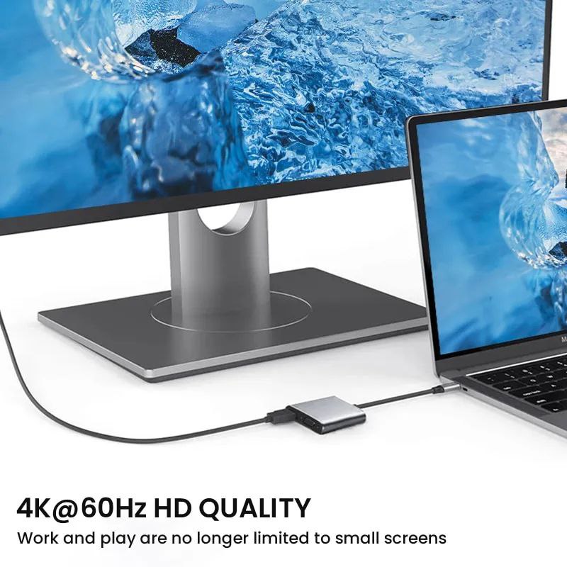 Adaptateur type -C to HDMI-VGA 2 ports