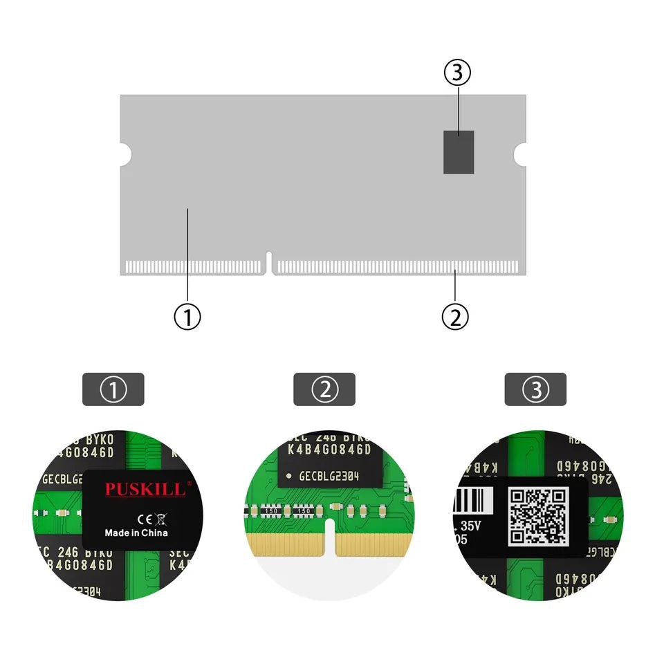 ذاكرة ddr3L 4 جيجابايت لأجهزة الكمبيوتر المحمولة