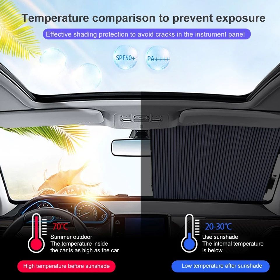 Pare-soleil rétractable pour voiture