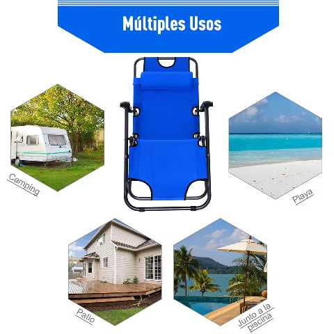 Chaise inclinable camping