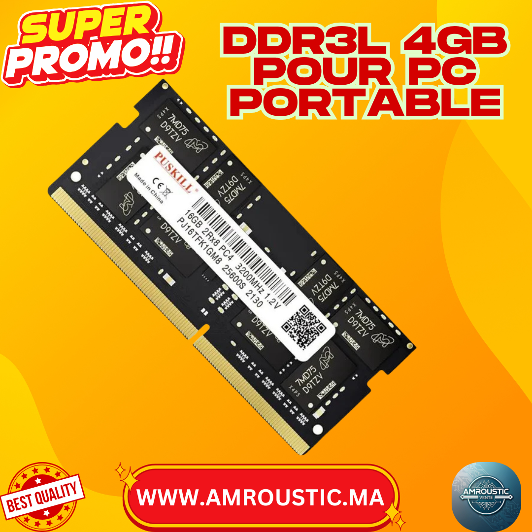 ذاكرة ddr3L 4 جيجابايت لأجهزة الكمبيوتر المحمولة