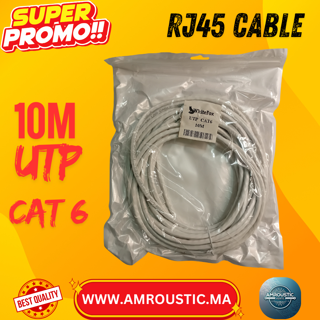 كابل RJ45 CAT6 بطول 30 مترًا