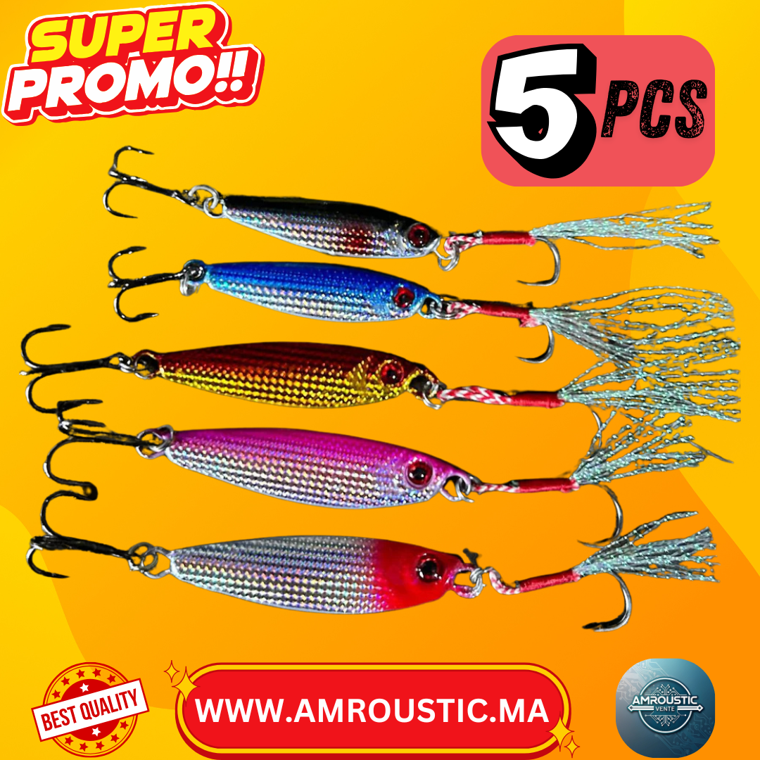 Kit leurre métal (5 pièces)