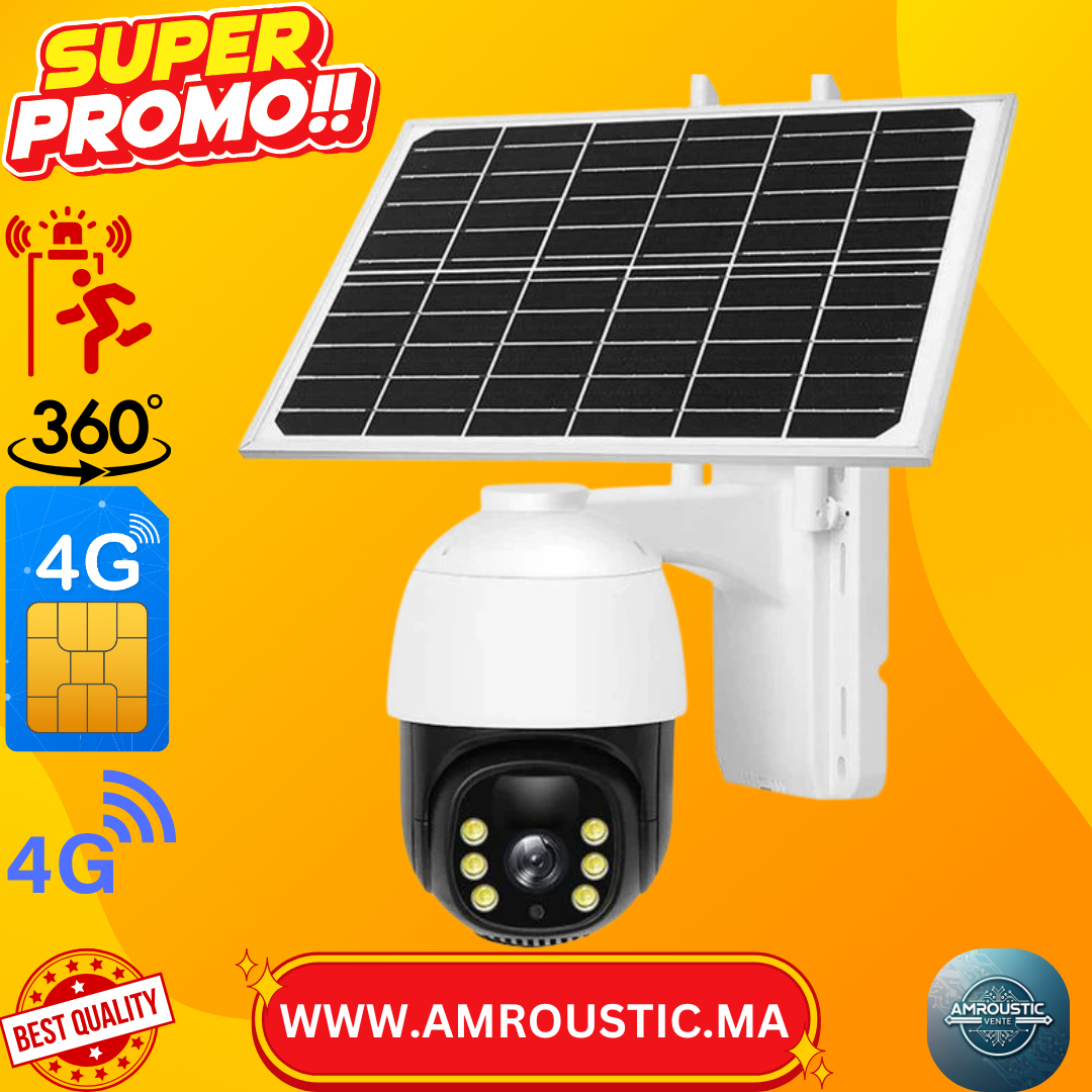 Caméra solaire PTZ 4G