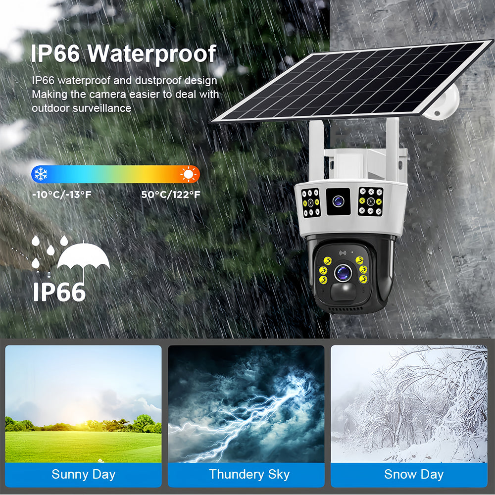 caméra solaire 4G 360°
