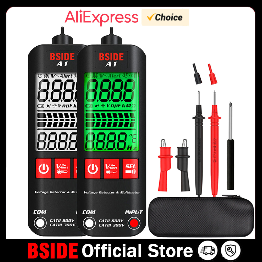 مقياس متعدد رقمي BSIDE A1 - صغير الحجم ودقيق