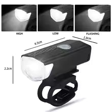 Kit Éclairage Vélo LED USB Rechargeable avec Feu Arrièr