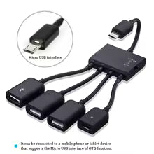 OTG micro 4 ports 3 usb et 1 alimentation