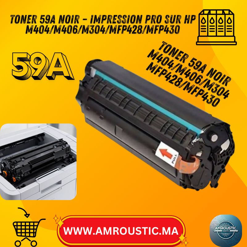 Toner Compatible 59A Noir (équivalent CF259A) DIGITALPRINT – Pour HP LaserJet Pro M404/M406, M304, MFP428/430