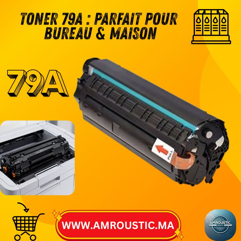 حبر HP 79A (CF279A) HOLYCOLOR متوافق - أسود - 2100 صفحة - للطابعات M12 / M26