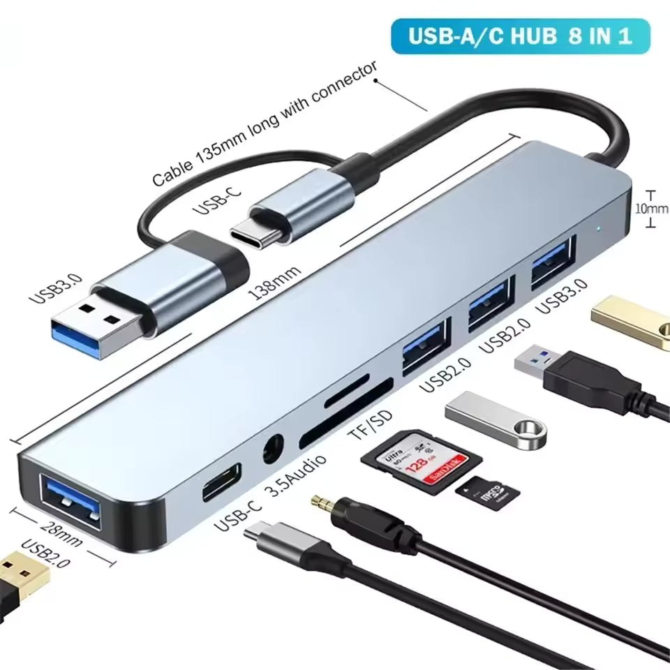 Station d’Accueil Hub USB-C 8 en 1