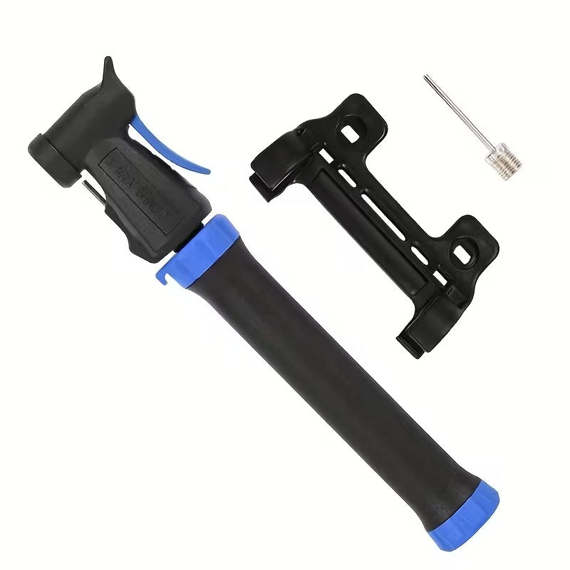 Mini Pompe a Velo Portable avec Support de Fixation et Aiguille pour Ballon