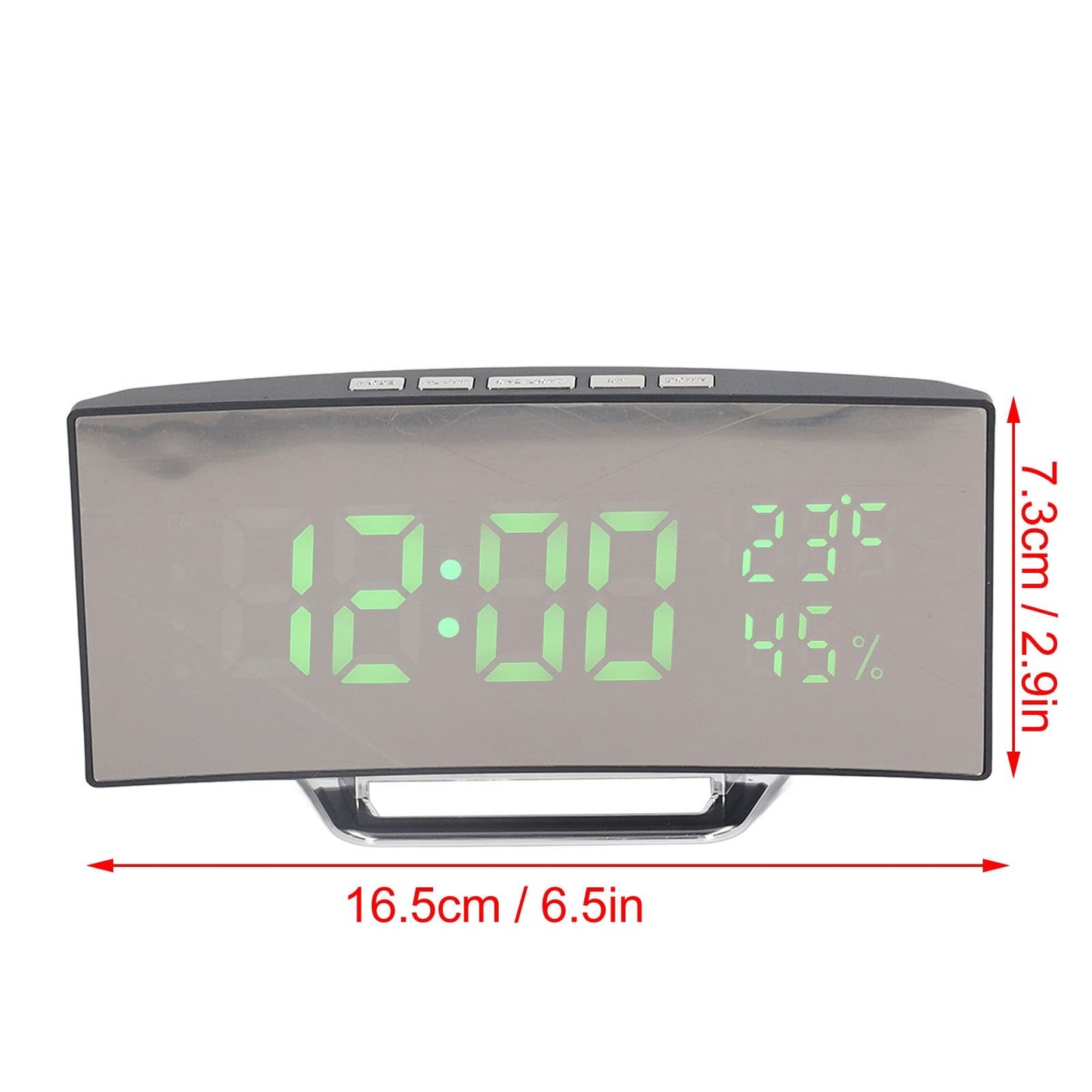 Réveil Numérique LED Miroir DT-6507 avec Température, Date et Fonction Snooze