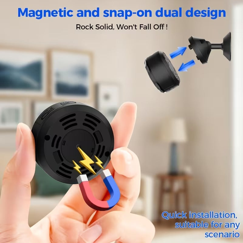 Mini Caméra WiFi Magnétique 480P Rechargeable avec Détection de Mouvement