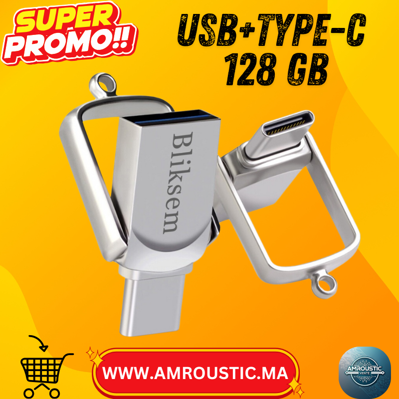 Clé USB TYPE-C – 64/128 Go ( choisir)