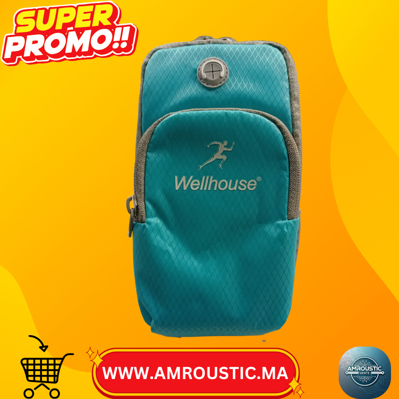 سوار ذراع رياضي من ويلهاوس – حقيبة ذراع متعددة الوظائف للهواتف الذكية