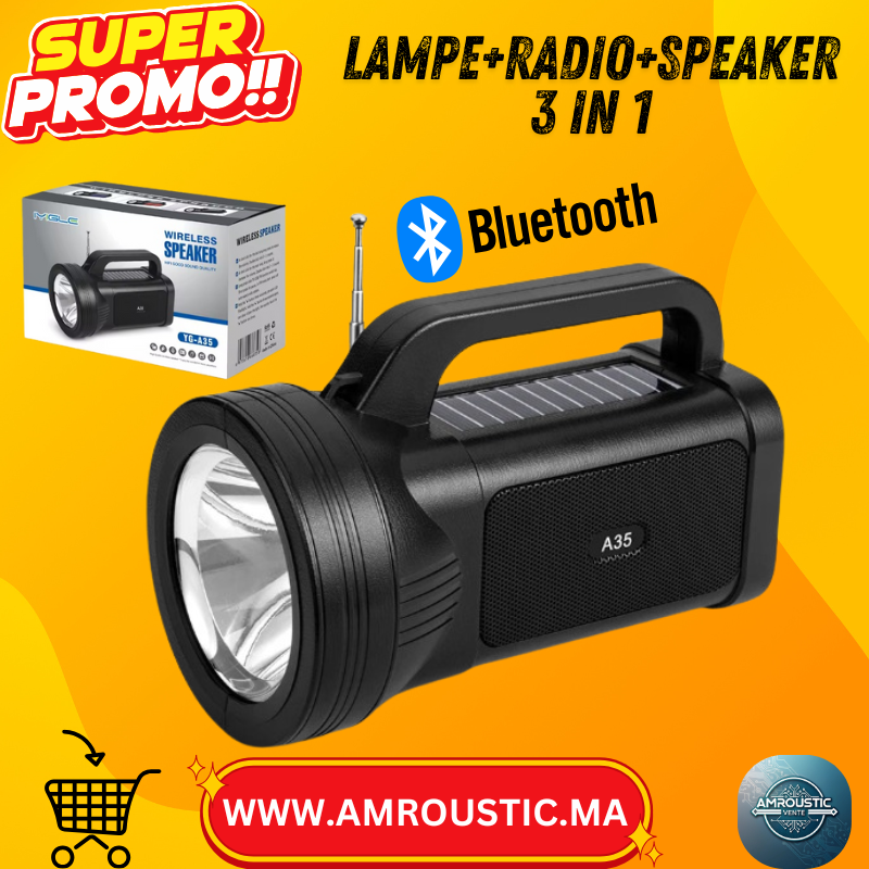 Enceinte Portable YG-A35 – Mini Taille, Grand Son | Double Mode Filaire & Sans Fil