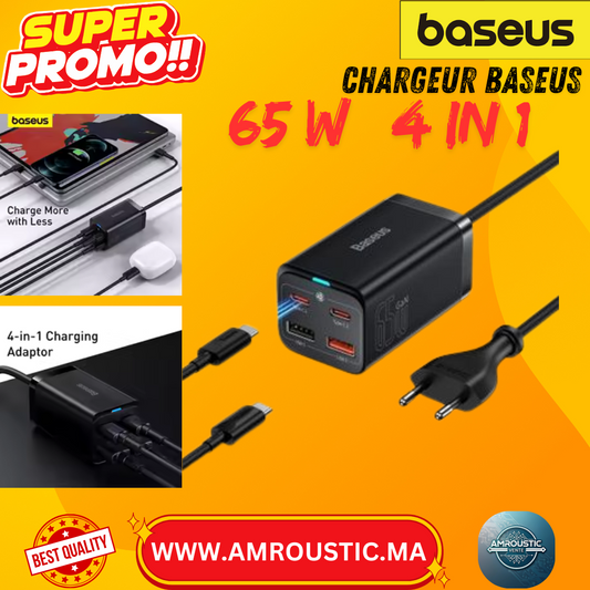 Chargeur GaN Baseus 65W