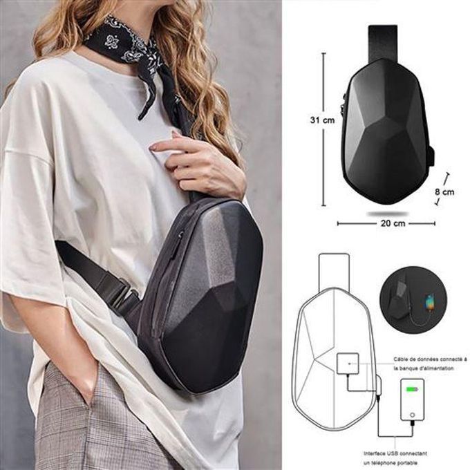 Sac a Bandoulière Homme avec port USB