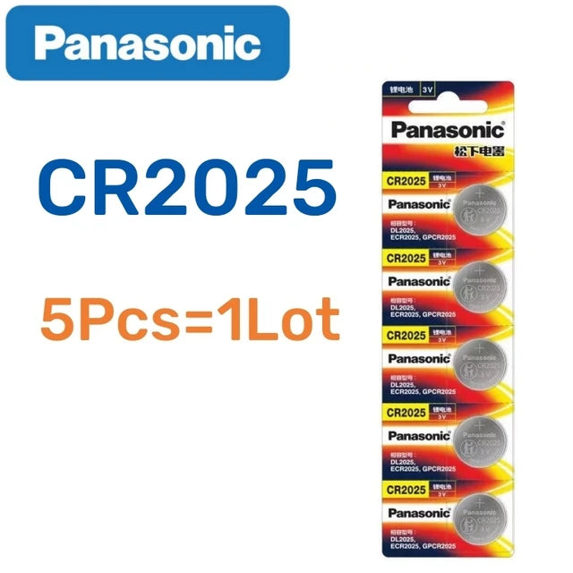 CR2025 batterie lithium PANASONIC 3V 5PC