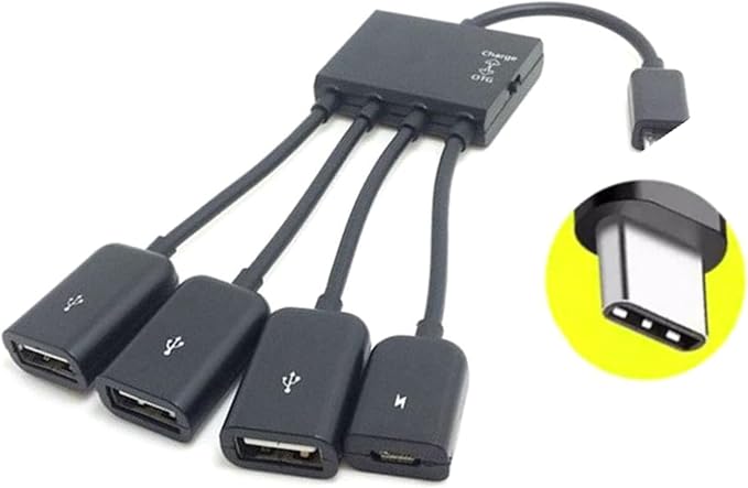 OTG TYPE-C 4 ports 3 usb et 1 alimentation