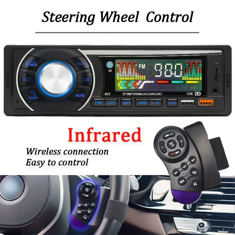 Autoradio voiture 1Din bluetooth