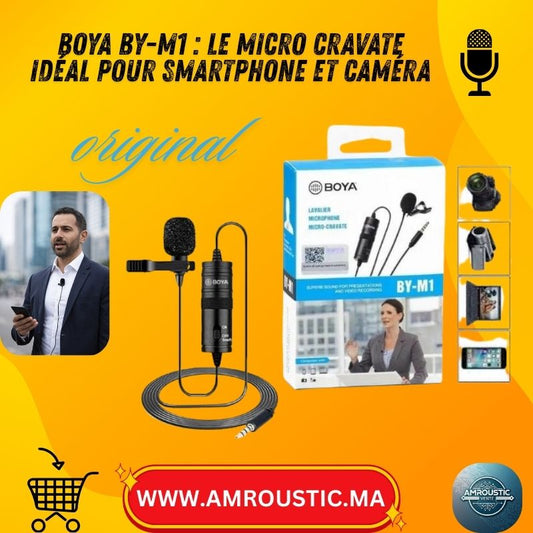 ميكروفون BOYA BY-M1 متعدد الاتجاهات يُثبّت على الملابس، مناسب للهواتف الذكية، وكاميرات DSLR، والكاميرات، وأجهزة الكمبيوتر.