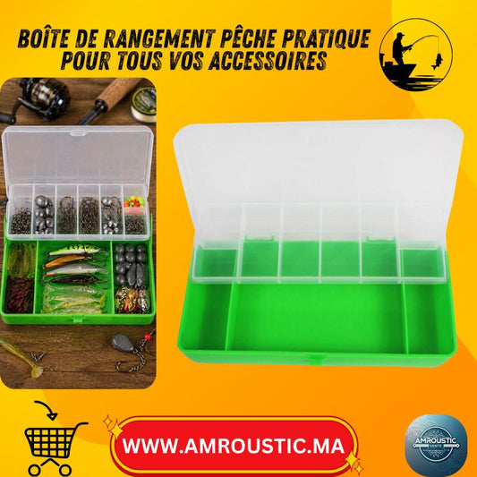 Boîte de Rangement Pêche avec Compartiments – Organisateur Accessoires