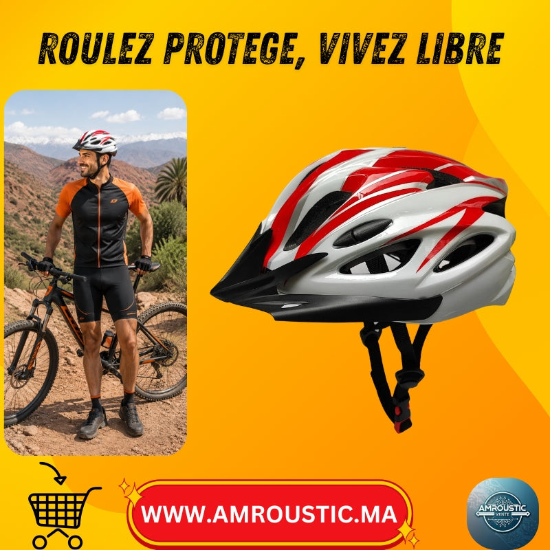 Casque de Vélo Adulte Unisexe Réglable – VTT et Sport