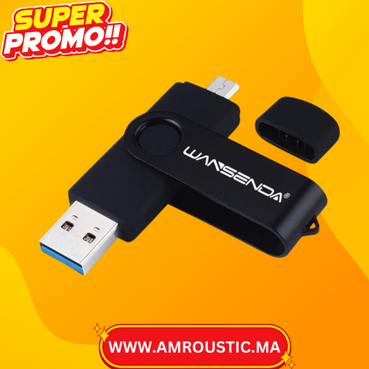 محرك أقراص فلاش USB صغير بسعة 16 جيجابايت للهواتف وأجهزة الكمبيوتر