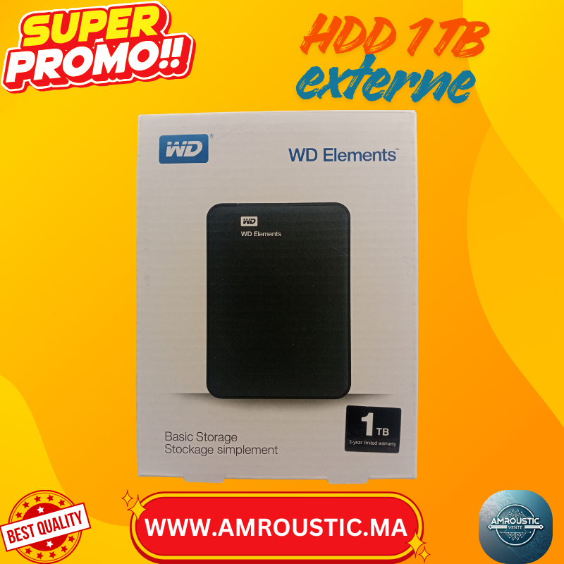 Disque Dur Externe 1 To / 500 GB