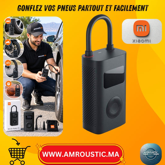 منفاخ هواء كهربائي محمول Xiaomi Mi Air Pump 1S – لإطارات السيارات والدراجات النارية والهوائية والكرات