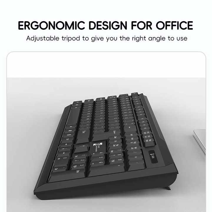 Clavier et Souris Sans Fil R8 1913 – Combo Ergonomique