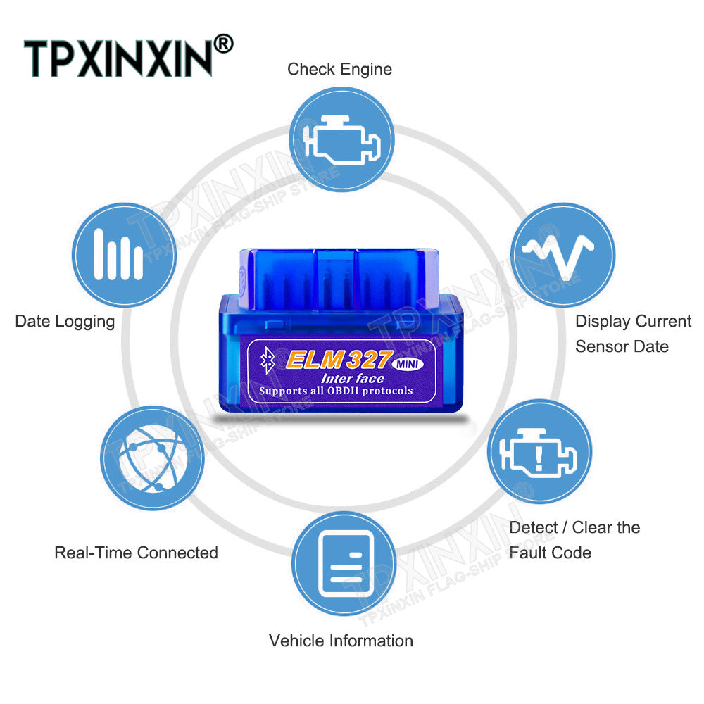 obd2 ELM 327 بلوتوث أندرويد كمبيوتر شخصي