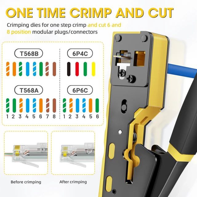 pince à assertir Rj45 cat5 cat6