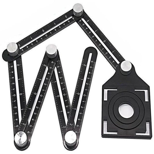 Règle de mesure six angles