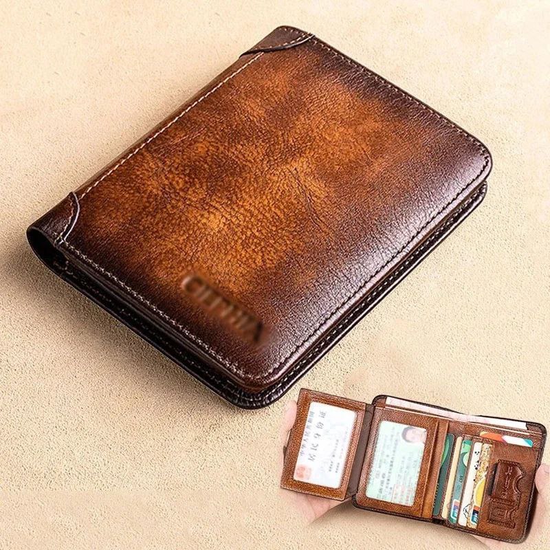 محفظة جلدية مزودة بتقنية RFID