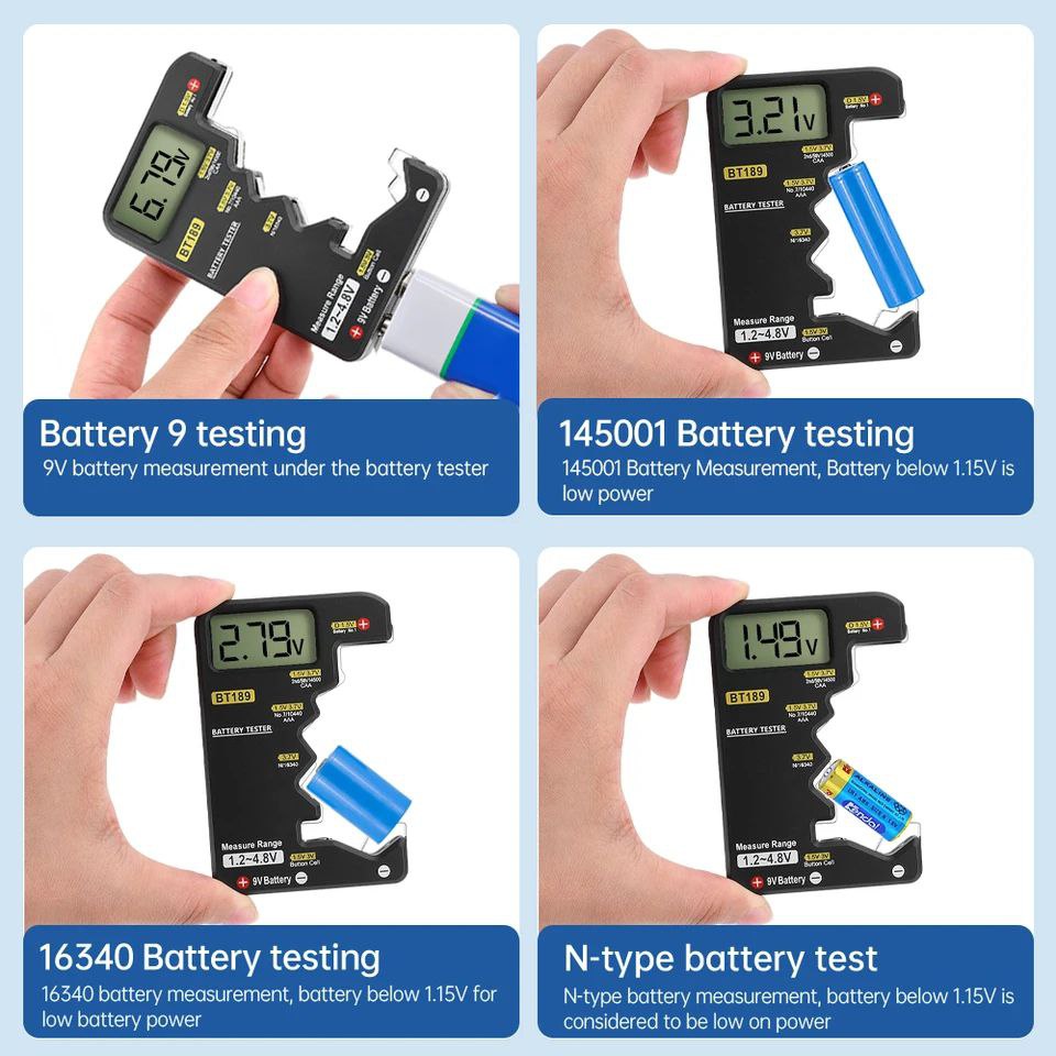 Batterie Testeur AAAAA 9V