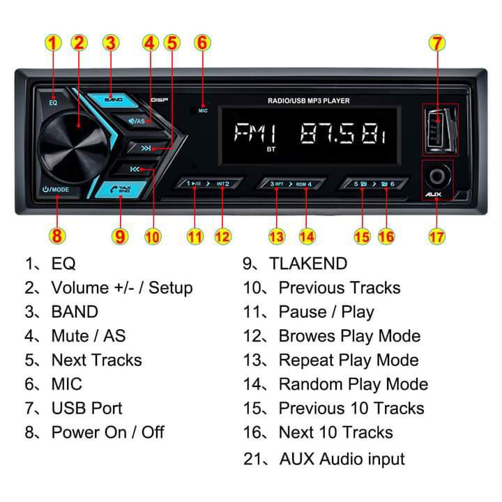 autoradio voiture high quality