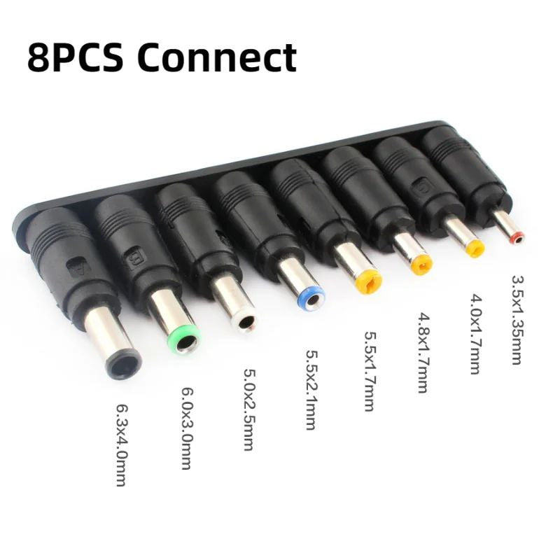 adaptateur d'alimentation alimentation 9-24V/3A réglable avec 8 pcs