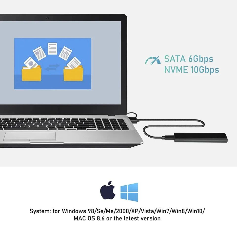 Boitier M.2 sata Nvme NGFF